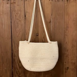 Handmade woven tote by Amelia Samari